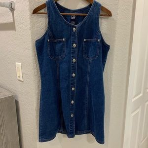Gap Vintage Denim Jean Mini Dress Sz. 8 Blue